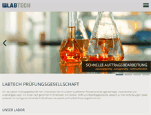 Tablet Screenshot of labtech-gmbh.de